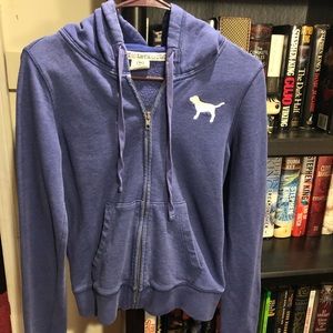 Pink Victoria Secret - Purple Zip Up Hoodie